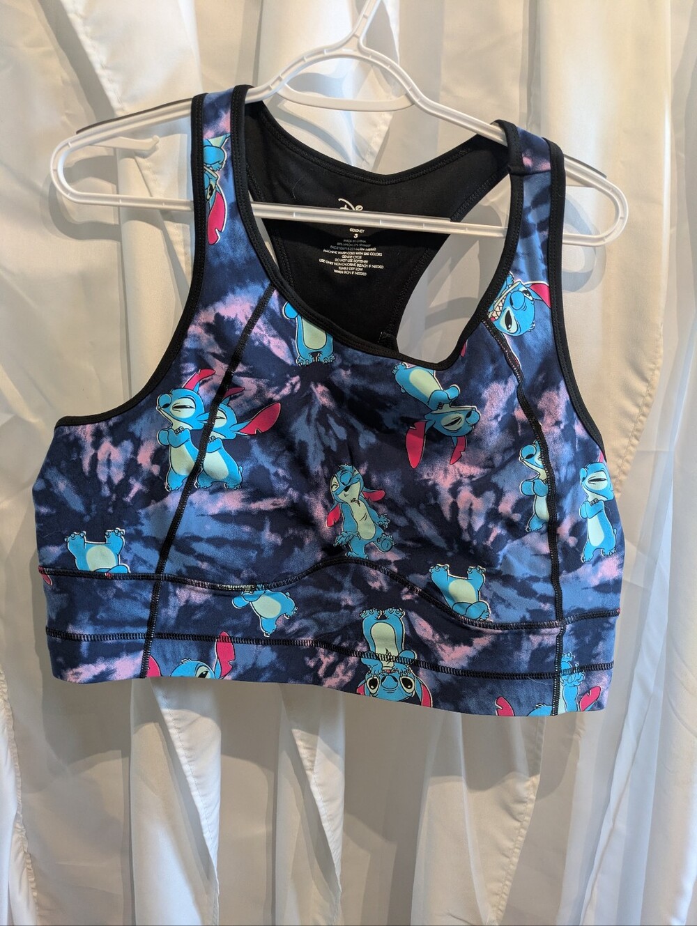 E1 NWT Torrid Disney Lilo & Stitch Active Sports Bra Size 3 3X 22-24 Plus New